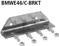 Halter für Endschalldämpfer BMWE46/C-Q mit Doppel-Endrohr LH +