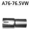 Adapter Performance Katalysator auf Sportanlage auf Ø 76.5 mm