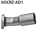 Adapter Endschalldämpfer auf Serienanlage