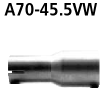 Adapter Endschalldämpfer auf Serie auf Ø 45.5 mm