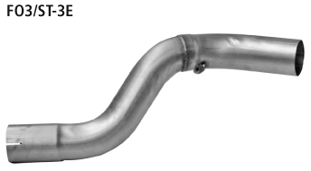 Verbindungsrohr Endschalldämpfer auf Serie