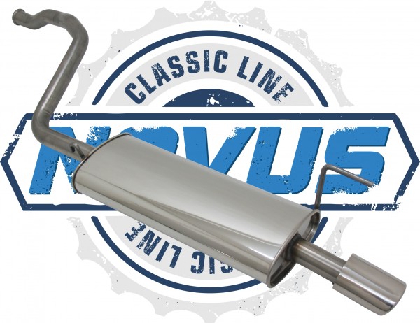 Novus Classic Line Edelstahl Endschalldämpfer für Audi 80 B4