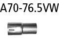 Adapter Performance Katalysator auf Sportanlage auf Ø 63.0 mm