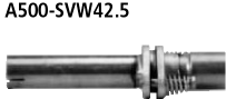 Adapter Komplettanlage auf Serie Kupplungsteil auf Außen Ø 42.5m