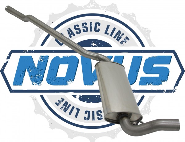 Novus Classic Line Edelstahl Vorschalldämpfer für Audi 80,90 2.0