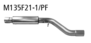 Vorschalldämpfer für Fahrzeuge mit Partikelfilter (außer F23 Cab