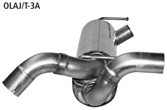 Mittelschalldämpfer Ausgang LH+RH