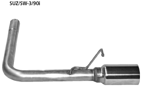 Endrohrsatz LH 1 x Ø 90 mm