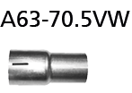 Adapter Performance Katalysator / Katalysator-Ersatzrohr auf Spo