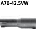 Adapter Endschalldämpfer auf Serie auf Ø 42.5 mm